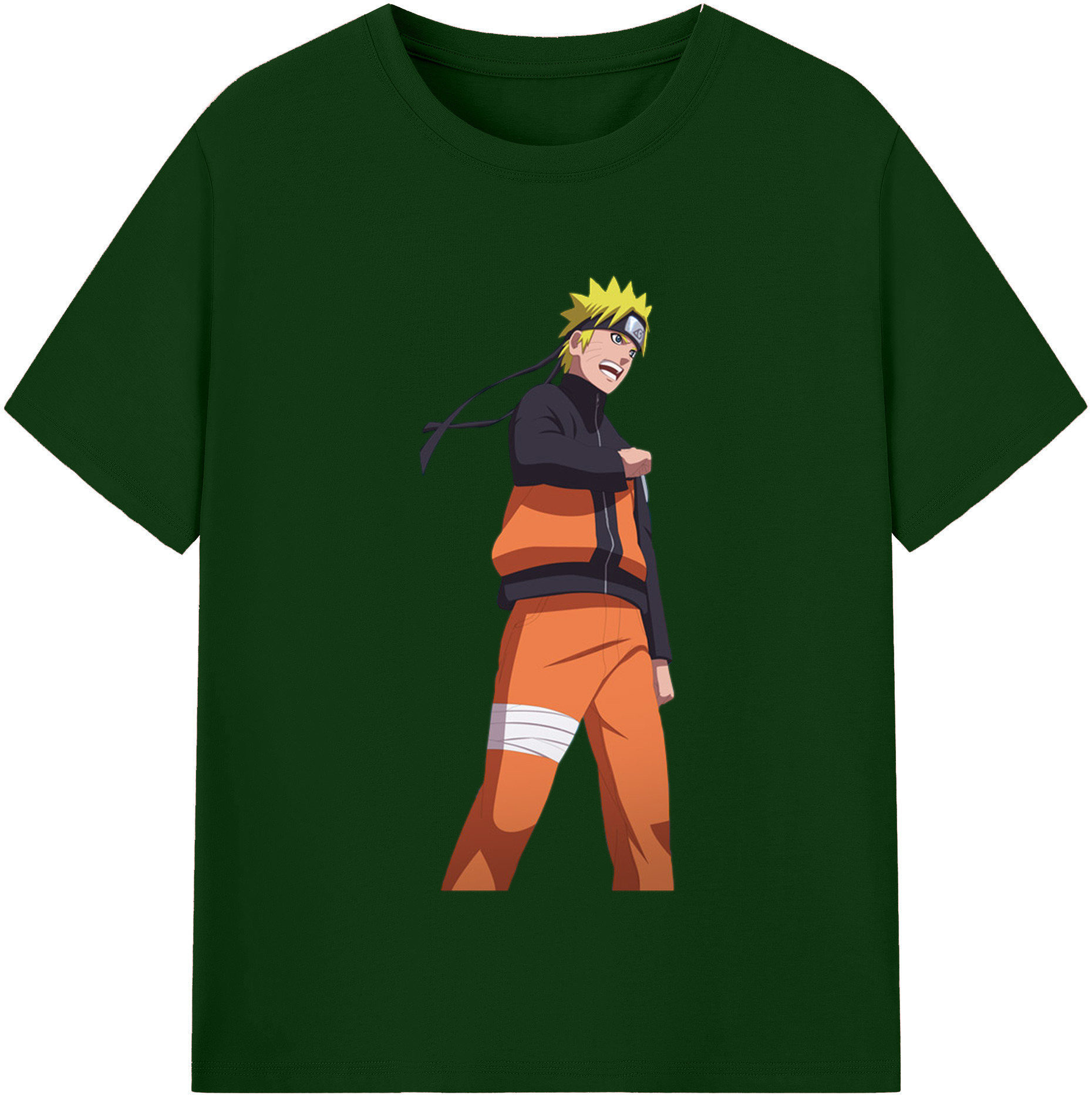 （画像用） NARUTO -ナルト- うずまき ナルト Uzumaki Naruto 綿100％半袖Tシャツ（フロントプリント）